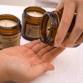 Bakhory Scented Candles Set of 3 – Natural Soy Wax Aromatherapy Candles in Matte Glass Jars | 5 Fragrance Options | 20-Hour Burn Time | Perfect Home Décor Gift