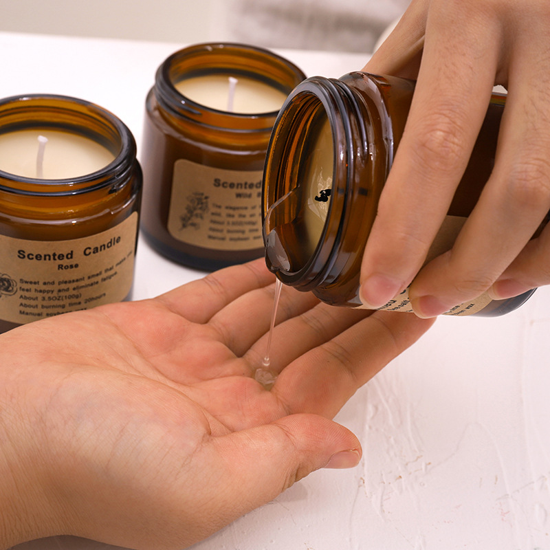 Bakhory Scented Candles Set of 3 – Natural Soy Wax Aromatherapy Candles in Matte Glass Jars | 5 Fragrance Options | 20-Hour Burn Time | Perfect Home Décor Gift